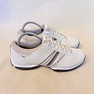 Nike Women's Traction Golf Shoes Cleats White Grey 418355-122 Size 10